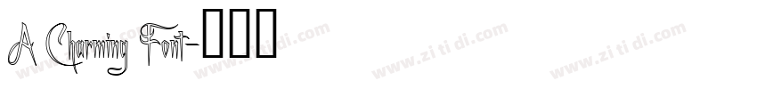 A Charming Font字体转换